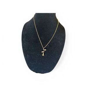 Gold Rose Pendant Necklace - Women Jewelry